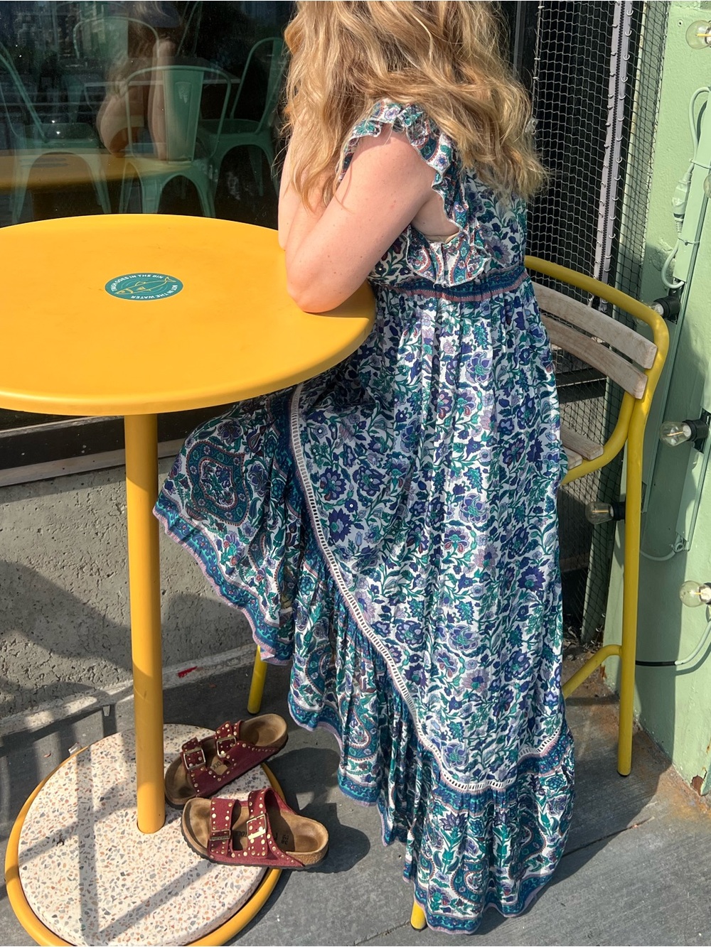 Free Size Boho-luxe floral maxi dress from Parisian brand Miss June Paris